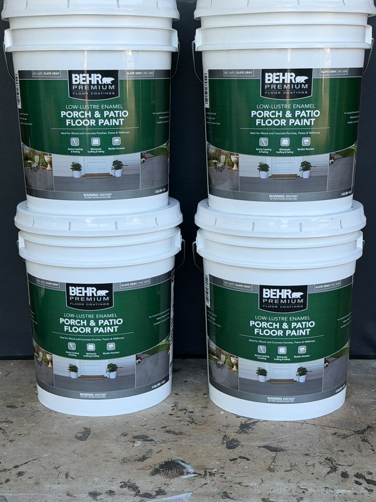 BEHR Premium Porch & Patio Floor Paint, Slate Gray (5 Gal)
